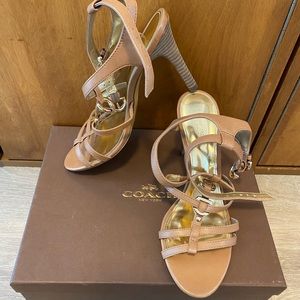 Coach Hellen Double Ankle Strap | Ginger